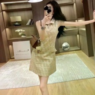 PPPZCH Fendi 2025 Sleeveless Dress - Sexy Summer Vest with Slim Fit