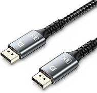 DisplayPort 1.4 Cable for LG, Samsung, AOC, HP, Acer, Sceptre Monitor, 8K@60Hz, 4K@120Hz, Dynamic HDR DP Cable, 6.6 Feet