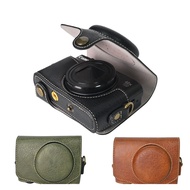 PU Leather Camera Bag For Canon Powershot SX740HS SX740 SX730 SX730HS SX720 SX720HS Protective Cover