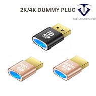 HDMI Dummy DP Dummy Display Dummy Plug Virtual Display Adapter HDMI Dummy Plug 4K