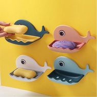 Super Cute Whale Wall Sticker Bathroom Soap Rack