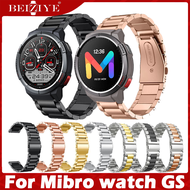วัสดุ สแตนเลสสตีล สายนาฬิกา For Mibro watch GS สาย นาฬิกา สมาร์ทวอทช์ สายนาฬิกาข้อมือสำหรับ Metal ba