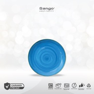 Sango Java Blue Coupe Plate 18cm Coupe Plate Ceramic Hotel Restaurant Cafe