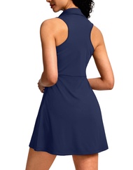 Tennis Golf Dresses for Women Workout Exercise Athletic Dress with Shorts Womens Polo Golf Outfit wi