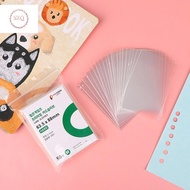 [SZQ] 50pcs/set Korea Card Sleeves Clear Acid free- CPP Holographic Protector Film Album Binder NEW