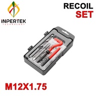 Recoil Set M12X1.75 Thread Helicoil M 12 X 1.75 Drat Baut Repair Kunci Verbos