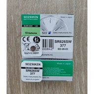 ถ่านนาฬิกา SEIZAIKEN Seiko 377 SR626SW ของแท้ ถ่านกระดุม 1.55V