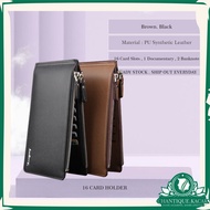 CK Long Wallet With 2 Zip Snap Covers Durable Easy to Carry 2 Zip Lock Compartment Business Long Wal