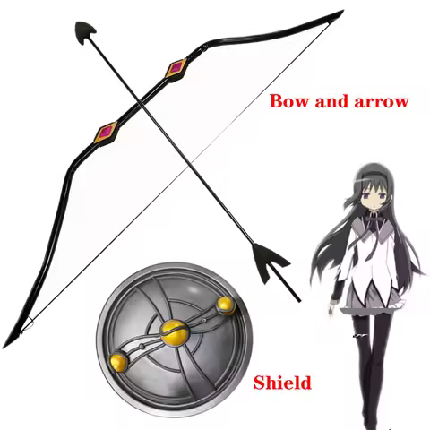Akemi Homura Bow And Arrow Cosplay Weapon Shield Puella Magi Madoka Magica Halloween Costumes Props 