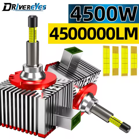 360 Degree D3S Led Headlights 4500W 4500000LM 6000K HID D1S D3S D8S D1R D3R D Series Car Lights Canb