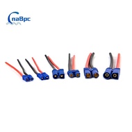 CnaBpc EC2/EC3/EC5 Male Female Connector Pigtail Cable Silicone Wire RC Lipo Battery
