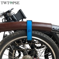 TWTOPSE Cycling Bike Pants Strap For Brompton Folding Bike Bicycle Frame Wheel Fixed Strap Binding Belt Hook Loop