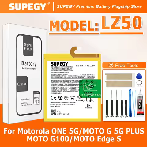 100% New Hight Quality LZ50 Battery For Motorola moto ONE 5G/MOTO G 5G PLUS/G100/moto Edge S Batteri