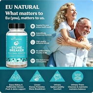 Eu Natural Stone Breaker Herbal Capsules, Kidney & Gallbladder Support, Gentle Body Cleansing 60 Cou
