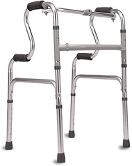 Thick Aluminum Alloy Elderly Disabled Walker With Bath Stool Crutches Traction Frame Wheelchair Walker Elderly Chair Stool Four-legged Walker Walking Aid DisabledDouble the comfort () Decoration