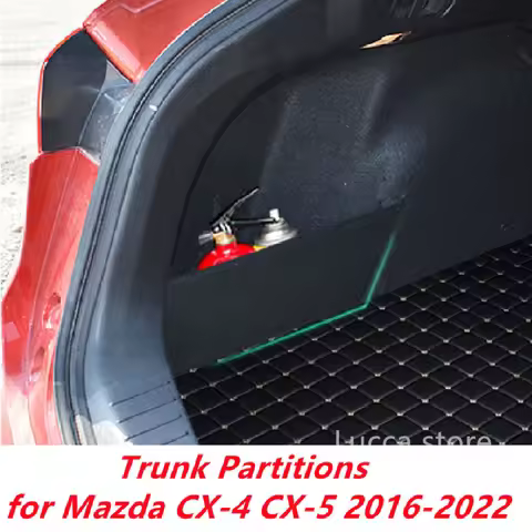 For Mazda CX-4 CX-5 2016-2022 Car Accessories Flannel Trunk Side Storage Organizer Board Partitions 