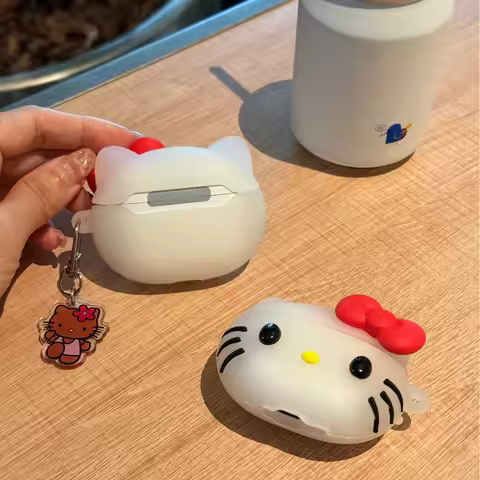 For Airpods Pro 3 Case 2025,Hello Kitty Protective Earphone Silicone Cover for Airpods Pro 2 Case(Co