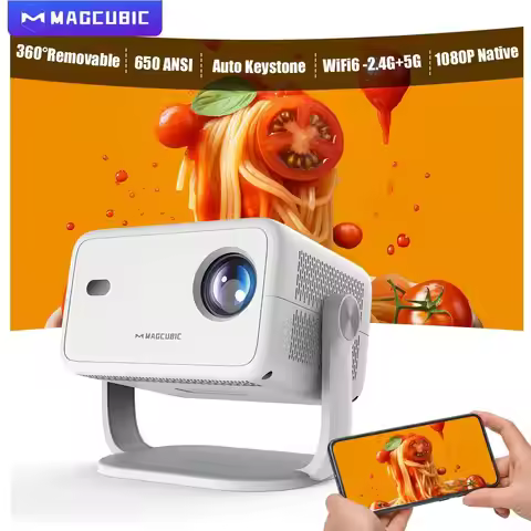 Magcubic 8K L018 Android14 Projector 650ANSI Native 1080P Auto Focus & Keystone BT5.4 WIFI6 Allwinne
