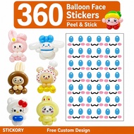 360 inch sticker  Long balloon
