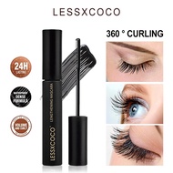 LESSXCOCO & Life Girls 2-in-1 Black Mascara & Eyelash Primer | Volumizing, Curling, Lengthening | Lo