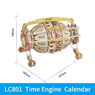new Robotime ROKR LC601 Zodiac Wall Clock 3d Wooden Puzzle Model Building Gifts for Him for Christma