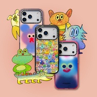 Jon Burgerman 2 Magnetic Case For iPhone 17 17Pro 16 15 14 13 12 11 Plus Pro Max Hard Clear Acrylic 