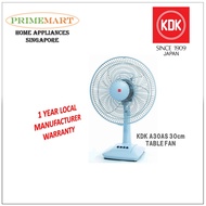 KDK Table Fan A30AS 30CM * 1 YEAR LOCAL WARRANTY * READY STOCKS