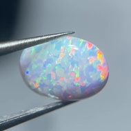 Natural Opal Oval multi-color lucky Feng Shui Stone bracelet Earrings Jewelry accessories DIY wear m