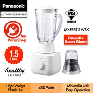 Panasonic Plastic Jug Blender with Dry Mill for Juice, Smoothies, Soup and Spices ( 1.5L / 450w ) MX