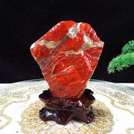 Ornaments Afrika Selatan Zamrud Merah Batu Asli Batu Pemandangan Jade Koleksi Aksesori Rumah Batu Ajaib Hiasan Meja Hias