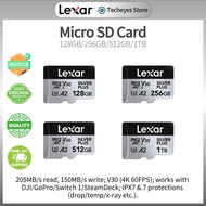 Lexar Micro SD Card Professional Silver Plus Memory Card 128GB 256GB 512GB 1TB for Osmo 360/DJI Acti