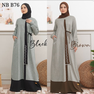BAJU GAMIS CANTIK NIBRAS NB B76 MURAH BERKUALITAS MODERN