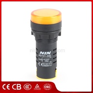 หลอดตู้คอนโทรล หลอดไฟตู้คอนโทรล Pilot lamp LED 22mm ไพล็อตแลมป์ ขนาด 22มิล 220 VAC