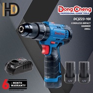 DONGCHENG 12V DCJZ23-10I Cordless Impact Hammer Drill / Metal Chuck / Dong Cheng Hammer Drill Driver / 6 Months Warranty
