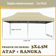 Tenda Lipat 3x3 Tenda Bazar 600D Outdoor Tenda Gazebo Tenda Jualan Biru dan Merah