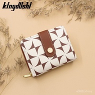 Dompet Wanita Ringkas Fesyen Baharu Pemegang Kad Pelajar Pendek Zip Dompet Syiling Dompet Wanita Pen