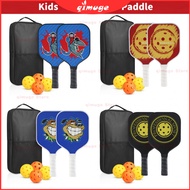Pickleball Paddle Kids Carbon Fiber Paddle Pickleball Beginner Entertainment Pickleball Racket DIY K