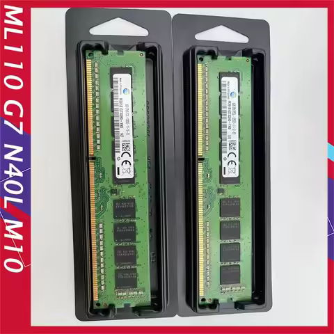 2 Pcs For HP ML110 G7 N40L M10 8GB 8G DDR3 1600 2Rx8 UDIMM ECC Server Memory