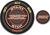 TOOLEPIC Push Start Button Cover for Dodge Challenger Charger Durango Accessories 2015-2024 - Engine