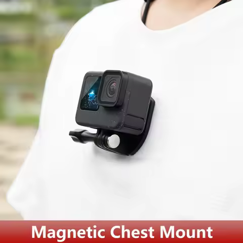 Magnetic Chest Mount For GoPro Hero 13 12 11 10 9 8 7 6 SJCAM AKASO Insta360 X4 X2 X3 DJI Osmo Actio