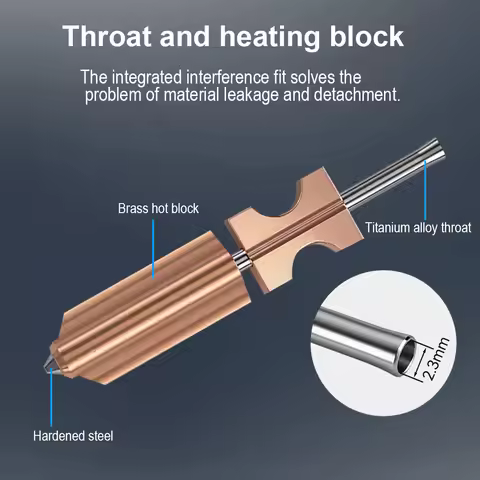 Flash Forge Ad5x Accessories Bimetallic Nozzle AD5X New Upgraded Hardened Steel Hotend Nozzles 0.25/