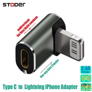 STODER Type C to Lightning Adapter USB C Phone Cables Converter iPhone Cord Elbow Right Angle 90 180