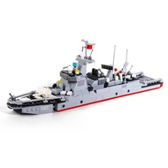 China Modern Military Vehicle Type 052D Missile Destroyer Ship Model BuildING Block Ww2 Brick Constr