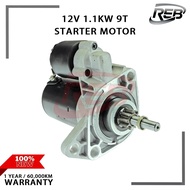 12V 1.1KW Starter Compatible With Volkswagen Beetle 1.9L 2004, Cabrio 2.0L 1995-02, Jetta Golf 2.0L 