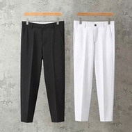 [BUY 1 GET 1 FREE] Men's stretch iron-on trousers with slim fit vip SHOP WIN 69 Menswear Pants Black