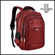 (RF) Men's Backpack POLO Hiero 71003 School Laptop Backpack (Free Rain Cover + USB Extension)