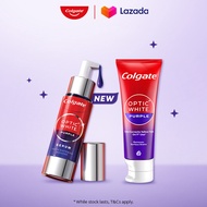 Colgate Optic White Purple Serum 40ml + Colgate Optic White Purple 100g