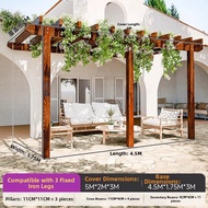 XiMei WoodWork | Single Arm Outdoor Wooden Arbor Weatherproof Single Side Wall Mount