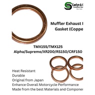 TMX 155 Muffler Exhaust Pipe Gasket for Motorcycle Gasket Bronze Original