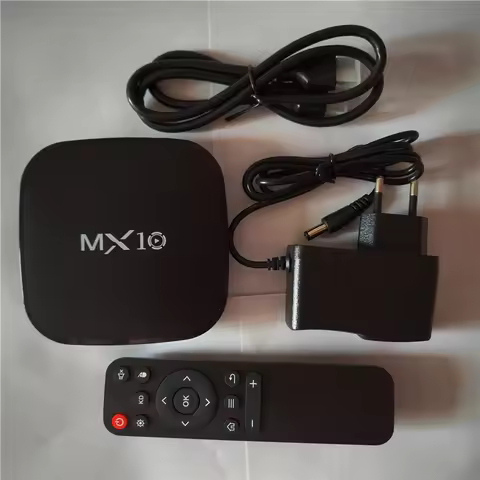 MX10 Smart TV Box Android 7.1 OS Internet TV Streaming Box 1GB 8GB 3D Video Formats Black 4K Allwinn